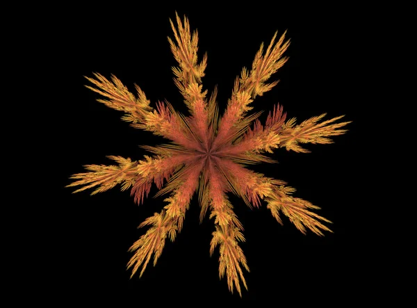 Diseño fractal de los colores de la hoja de otoño — Foto de Stock