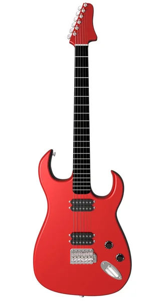 赤のエレク トリック ギター — ストック写真