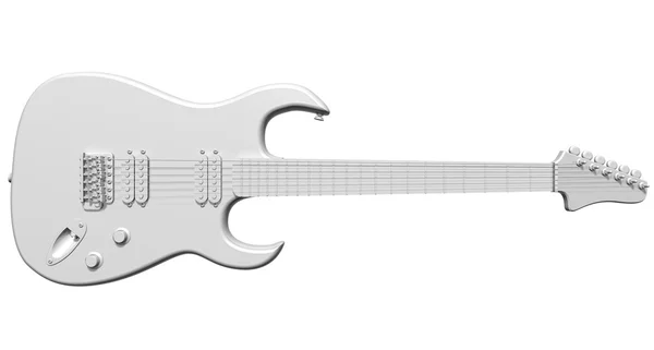 Białe gitara — Zdjęcie stockowe