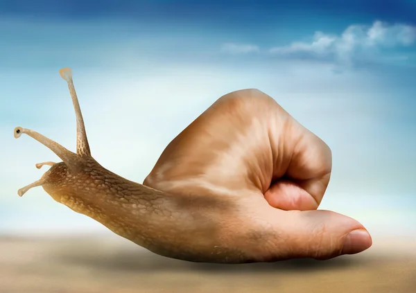 stock image Surreal snail