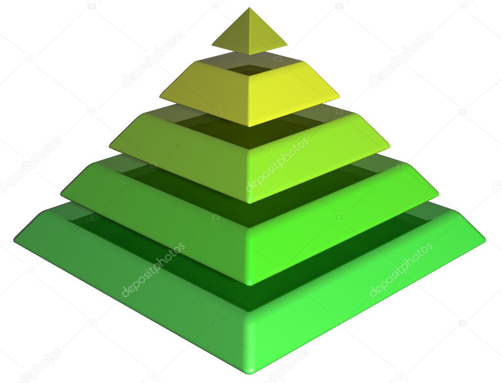 Layered Green Pyramid Stock Photo by ©paulfleet 3349613