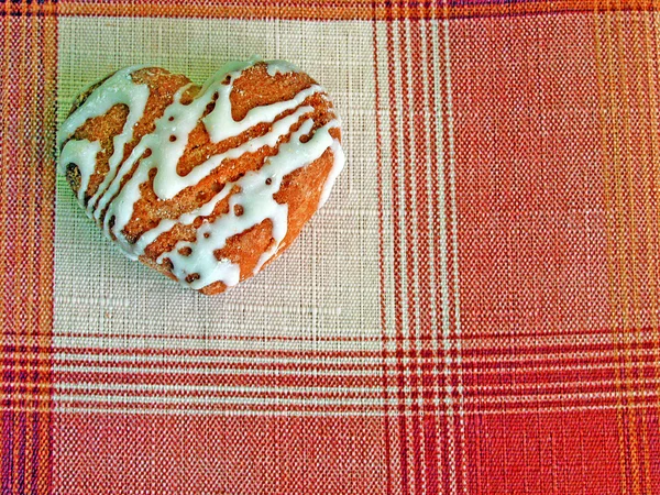 Biscotto simile al cuore — Foto Stock