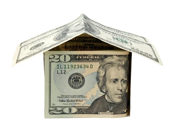 Dolar yapılmış ev — Stok fotoğraf