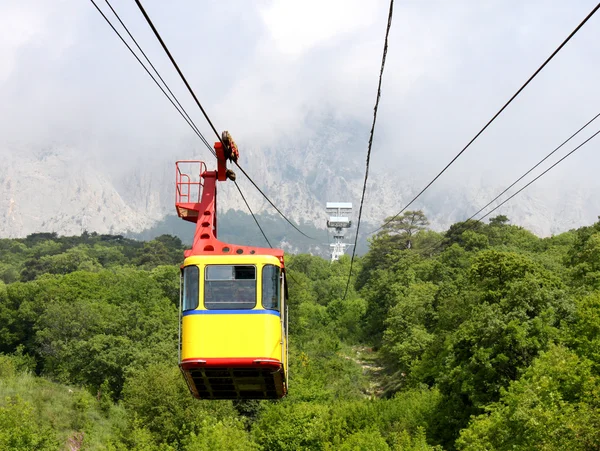 Aerial ropeway cabin — Stock Photo, Image