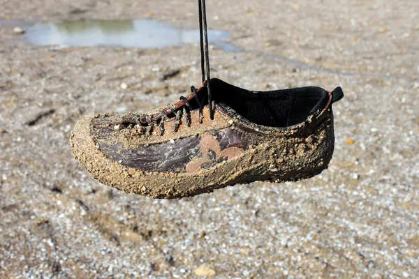 Schmutzige Schuhe — Stockfoto