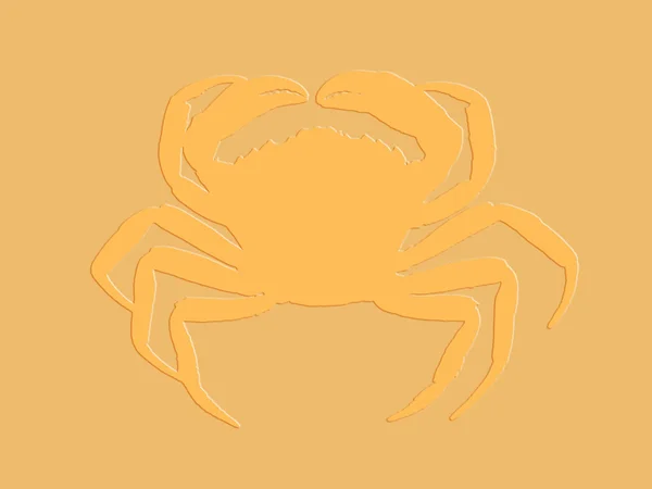 Silhouette of crab — Stock Photo, Image