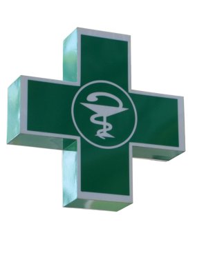 Pharmacy shop sign clipart