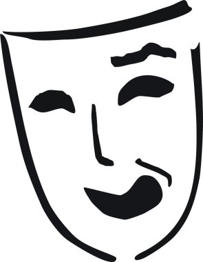 Laughing mask clipart