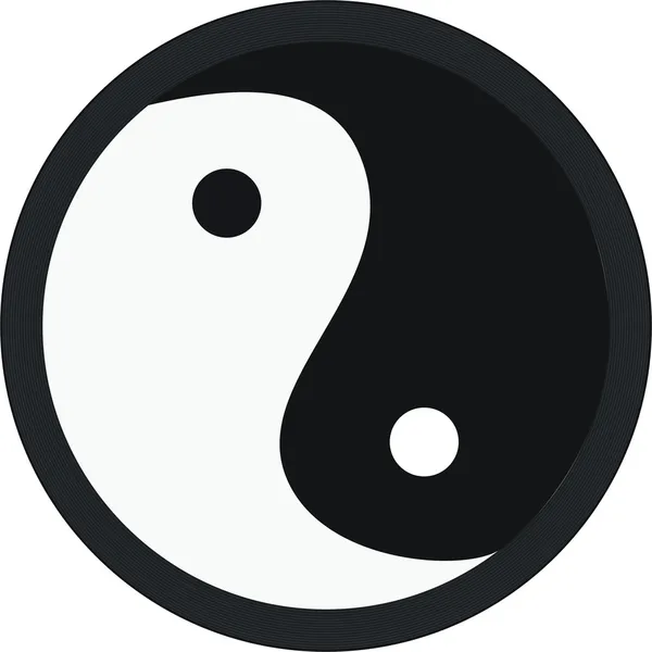 Yang yin. — Vector de stock