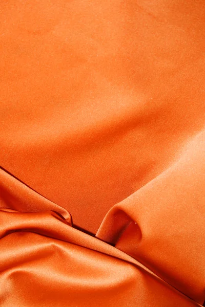 Orange silk. — Stock Photo, Image