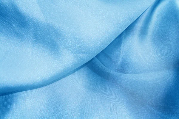Blue silk. — Stock Photo, Image