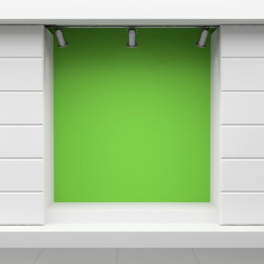 Green storefront clipart
