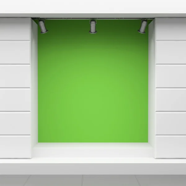 Green storefront — Stock Photo, Image