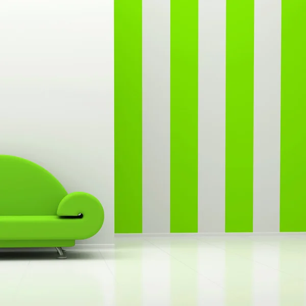 Sofá verde —  Fotos de Stock