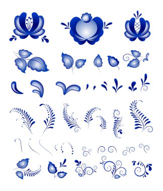 Russian ornaments clipart