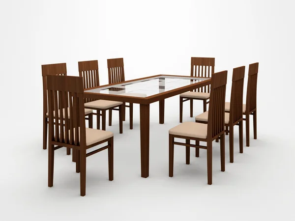 탁자와 의자 — 스톡 사진