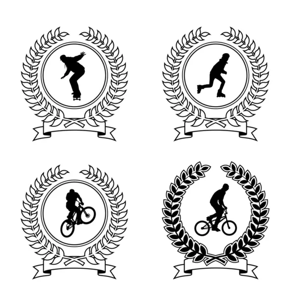 Emblemas deportivos 1 — Archivo Imágenes Vectoriales