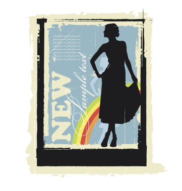 Poster for fashion clipart