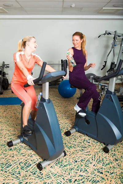 Dos mujeres haciendo ejercicio — Foto de Stock