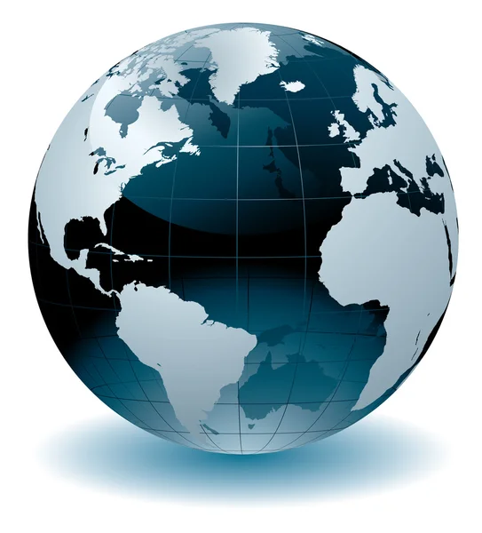 世界地球仪 免版税图库插图