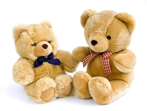 Twee teddy beren — Stockfoto