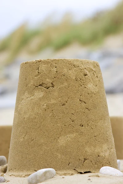 stock image Close up a sandcastle