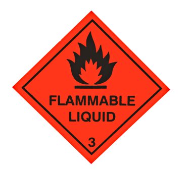 A red diamond shaped sign warning clipart