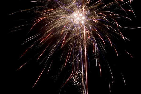 A burst of bright fireworks — Stock Photo, Image