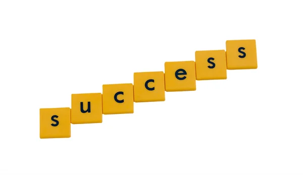 Success written in letter tiles — Stock Photo, Image