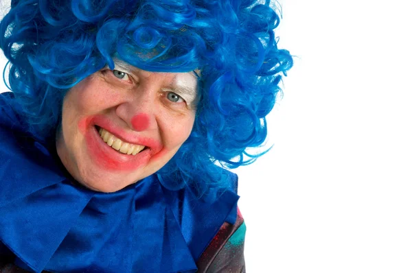 Clown i blått — Stockfoto