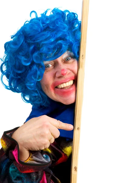 Pointing clown — Stock Photo, Image