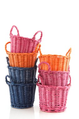 Colorful baskets clipart
