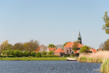 Typical Dutch village clipart
