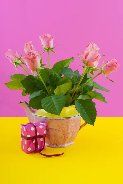 Strauß Rosen zum Geburtstag — Stockfoto