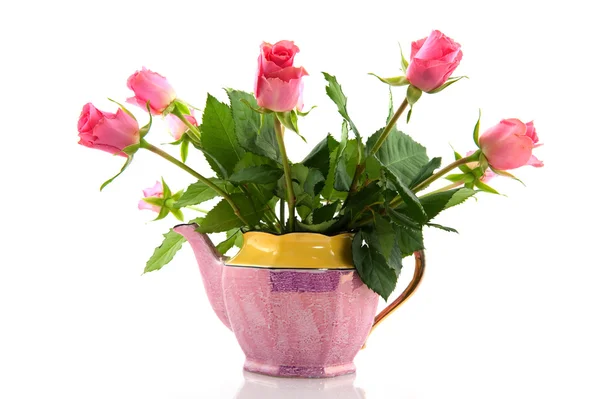 粉红色的花束玫瑰 — 图库照片
