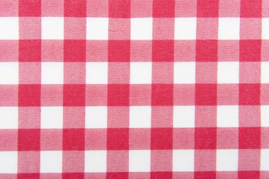 Red and white checkered clipart