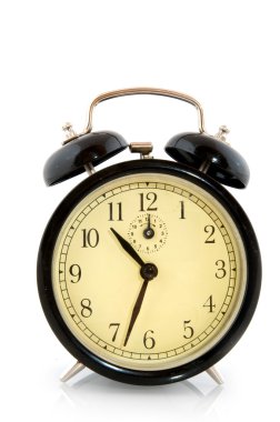 Black alarm clock clipart