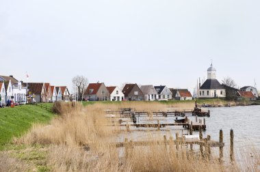 Small typical Dutch village clipart