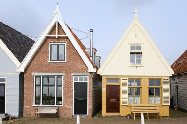 Typical Dutch houses clipart