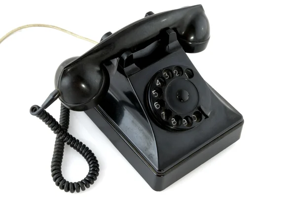 Чёрный телефон — стоковое фото