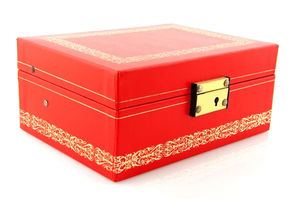 Geschlossene rote Schachtel — Stockfoto
