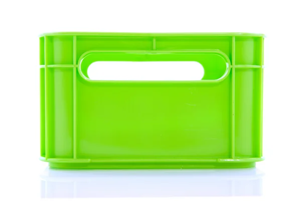 Empty green crate — Stock Photo, Image