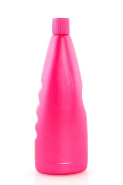 Шампунь из розовой бутылки — стоковое фото