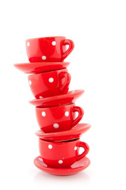 Cups and saucers clipart