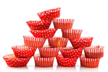 Many home made cup cakes clipart