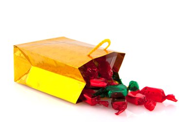 Noel candy ile altın çanta