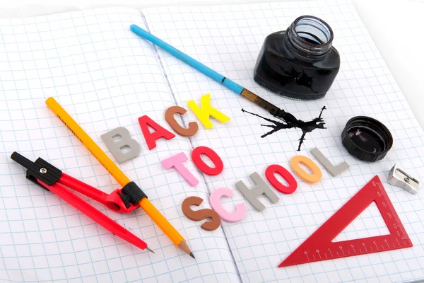 Old fashioned back to school — Stok fotoğraf