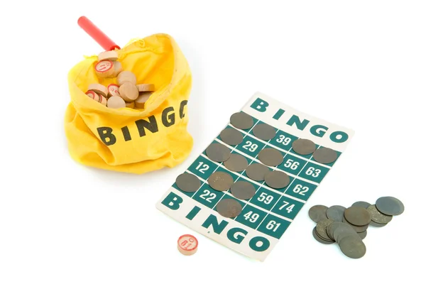 Grając w bingo — Zdjęcie stockowe