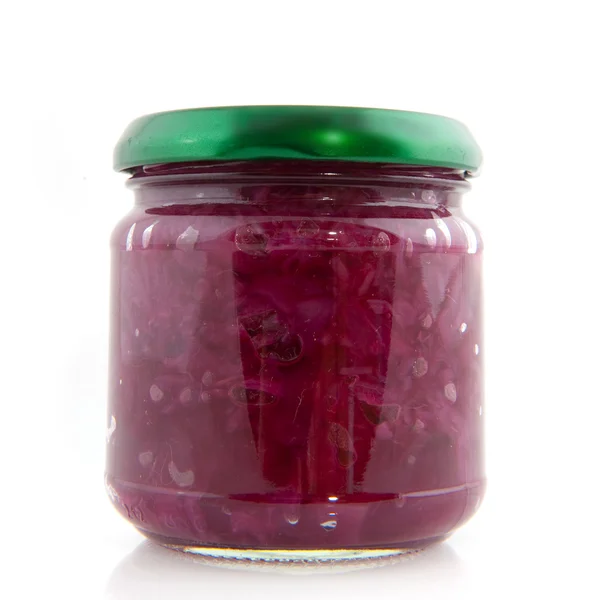 Canned red cabbage — Stock Photo, Image