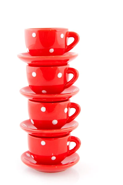 Červené nádobí — Stock fotografie